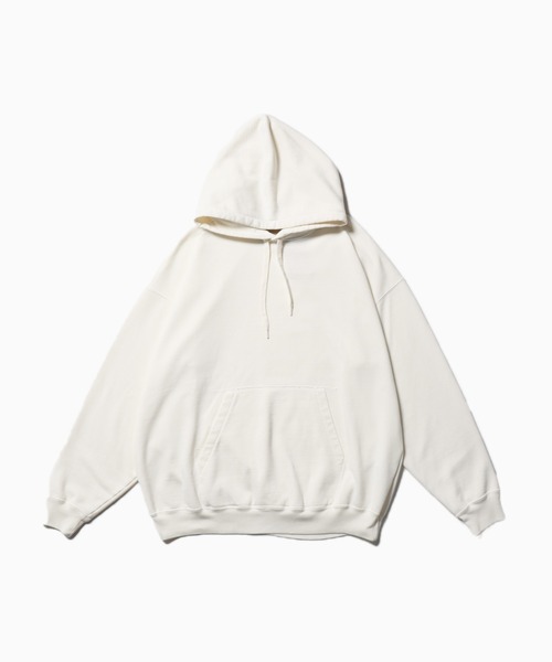 【レミレリーフ】フード付きプルオーバーパーカー　裏起毛　無地　スウェット　茶 REMI RELIEF パーカー RELIEF/レミレリーフ TC裏毛パーカー プル