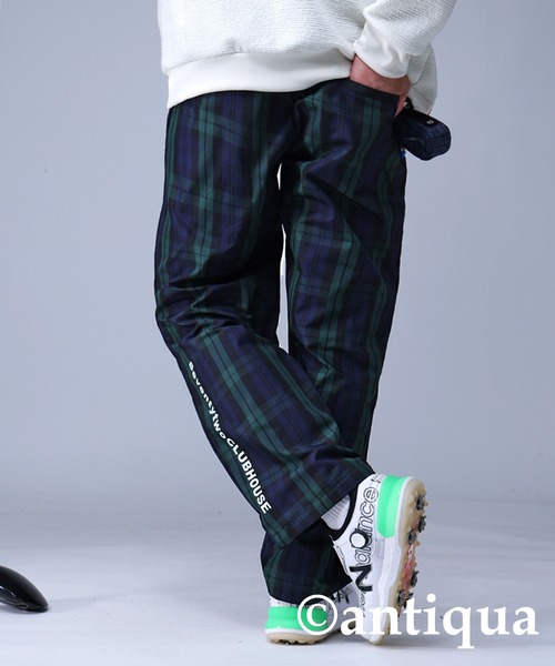 antiqua STCH タータンチェック パンツ 楽天市場】ANTIQUA GOLF×STCH チェックパンツ メンズ 送料無料