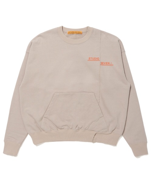 STUDIO SEVEN トレーナー スウェット Front Switch Crew Sweat