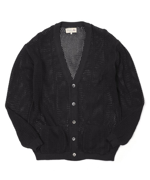 カーディガン メンズ C/L MESH KNIT CARDIGAN：コットン/リネン メッシュ ニットカーディガン｜zozo｜12