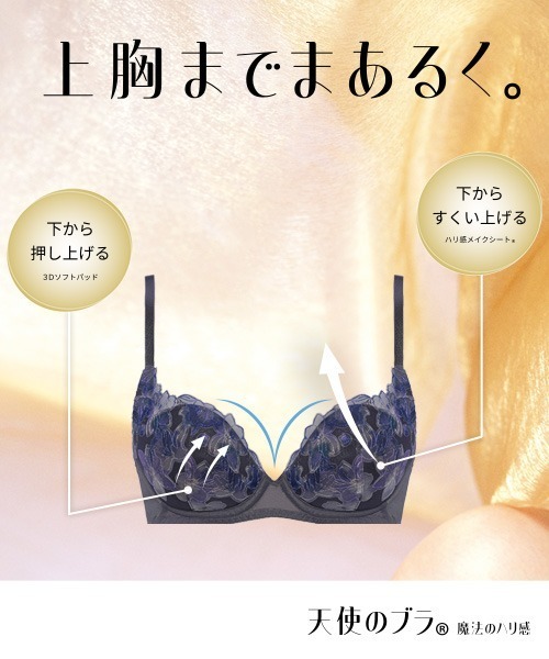 D70 天使のブラ 魔法のハリ感 596 ブラ単品2点 Triumph ブラジャー 天使のブラ 魔法のハリ感596 ブラジャー「B，C