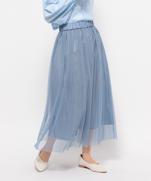 Elura スカート ラメチュールスカート／995729 レディース : ZOZOTOWN 