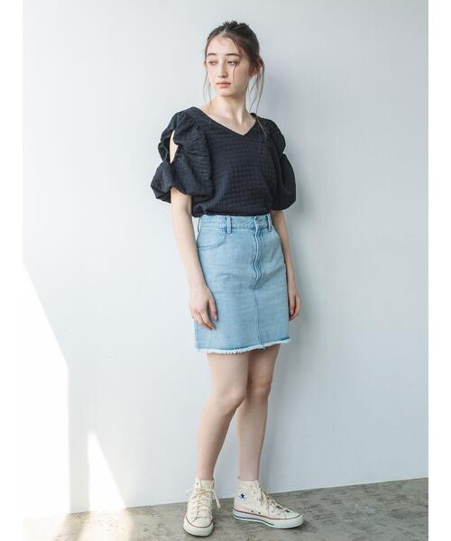 ブラウス シャツ 前後2WAY肩あきブラウス レディース so4u ブラウス シャツ 前後2WAY肩あきブラウス レディース
