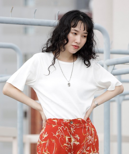 tシャツ COTTON RIB H/S TEE オンオフ兼用 レディース メンズ