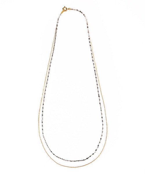 ネックレス 「les bonbon」two tone necklace　ツートーン ネックレス レディースの画像