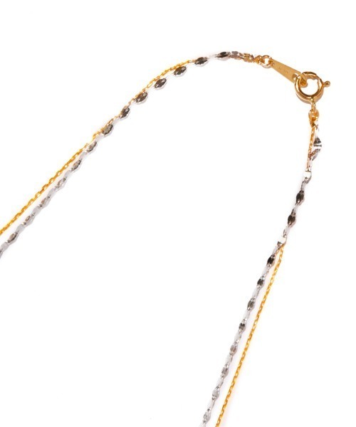 ネックレス 「les bonbon」two tone necklace　ツートーン ネックレス レディースの画像