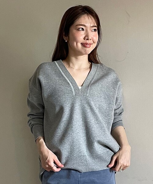 UNFILO ニット セーター 「洗える」スポンジニット ディープ