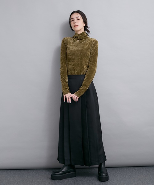 tシャツ ネック付きフロッキープルオーバー レディース LE CERCLE par rope' tシャツ ネック付きフロッキープルオーバー