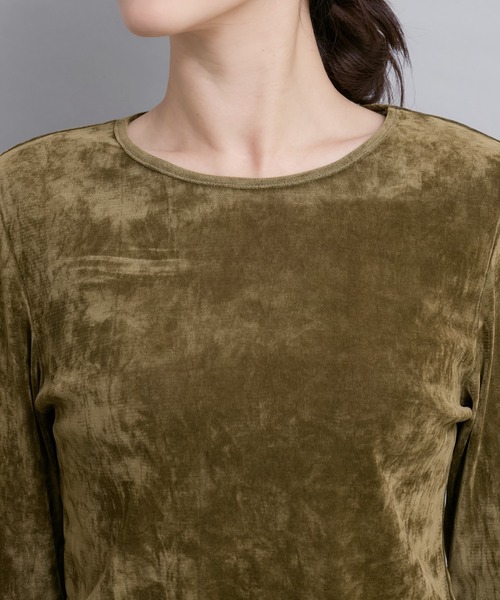 LE CERCLE par rope' tシャツ ネック付きフロッキープルオーバー