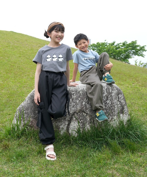 Bee des Bee パンツ BIGリボン パラシュートパンツ キッズ 子供服