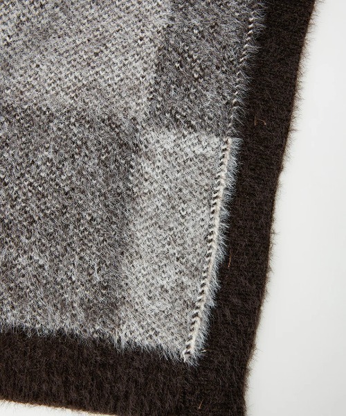 カーディガン RVCA レディース HERE WE ARE CARDIGAN セーター/ルーカ大判チェッカー柄ロゴカーディガン レディース RVCA カーディガン レディース HERE WE ARE CARDIGAN セーター