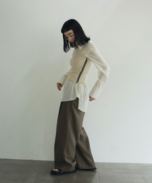 anuke キャミソール Sidezip Knit Bustier レディース : ZOZOTOWN