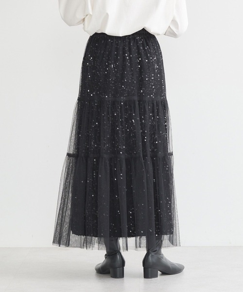 最新作 LA BELLE ETUDE マルチウェイティアードミニスカート 黒