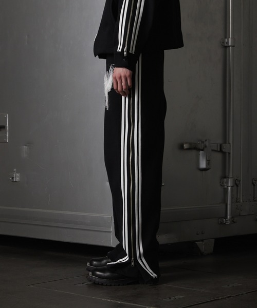 ロゴモチーフトラックパンツ GRANCY パンツ 「GRANCY」Zipdesign Schroedinger Track Pants