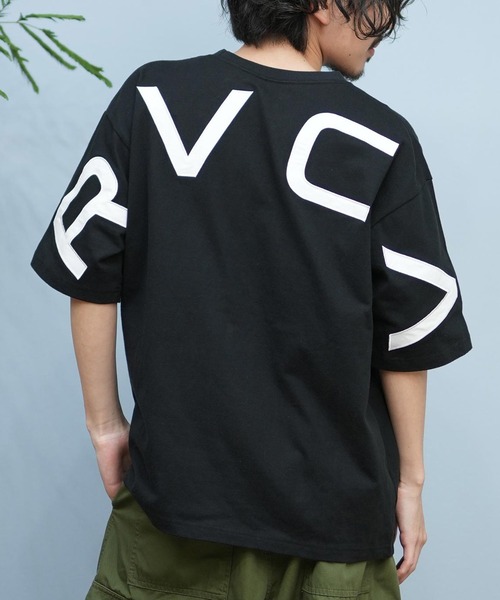 【RVCA】バックプリント ロゴ Tシャツ ★トレンドアイテム♪ RVCA/ルーカ 半袖Tシャツ バックプリント JAPAN EXCLUSIVE BE04A