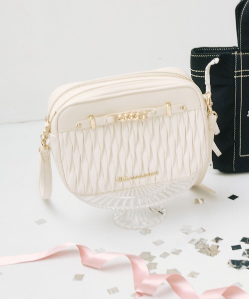 JILLSTUART ショルダーバッグ パフィーポシェット ホワイト ジルバイ パフィーポシェット（ショルダーバッグ）｜JILL by JILL STUART