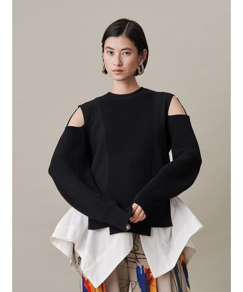 UN3D. ニット セーター SHOULDER OPEN LOOSE KT / ショルダー