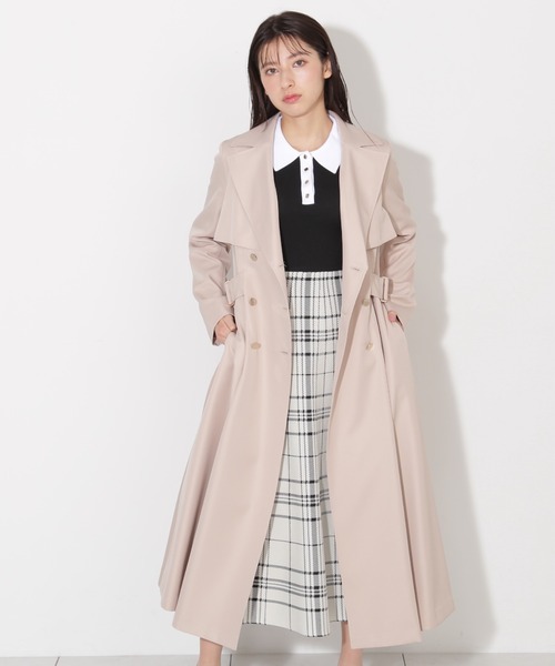 JILLSTUART  ルイーザⅢコート 楽天市場】ライトモッサウールトレンチコート JILL by JILL