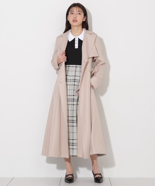 【JILLSTUART】トレンチコート 美品　S JILL by STUART トレンチコート コート スカーフ付きドレス