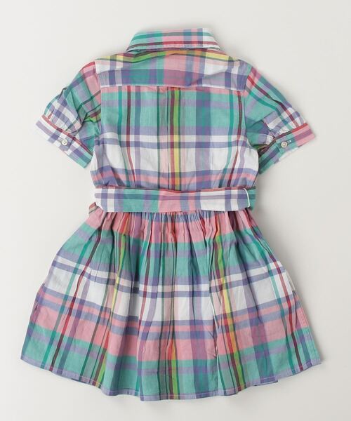 可愛い☆【POLO RALPH LAUREN】チェック シャツドレス 関/送込 Polo Ralph Lauren Childrenswear ワンピース チェック コットン