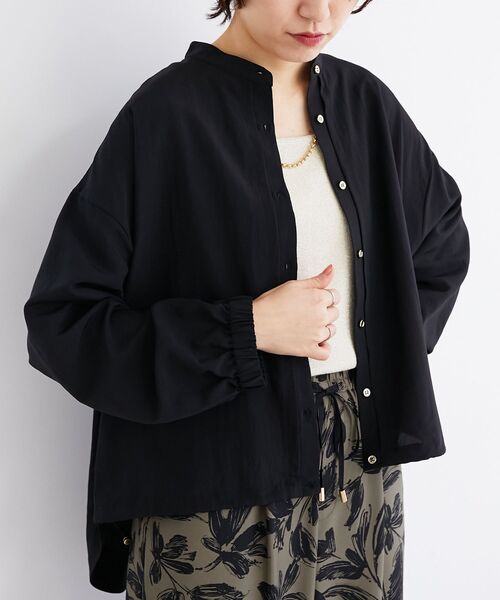 【DouDou】シアーシャツブルゾン （black） WEB限定】シアーシャーリングブルゾン（その他アウター