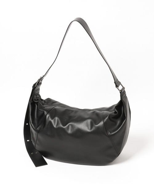 CTHY ビックハーフムーンショルダーバック ブラック BIG HALF MOON SHOULDER BAG | CTHY