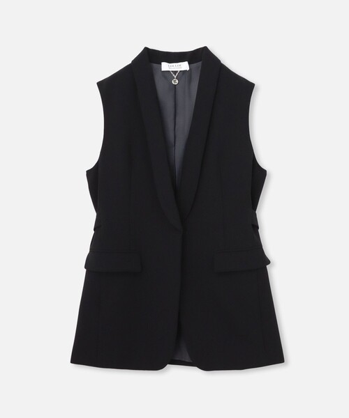 LOULOU WILLOUGHBY ブラックタキシードジレ LOULOU WILLOUGHBY（ルルウィルビー） ベスト ジレ 「LOULOU