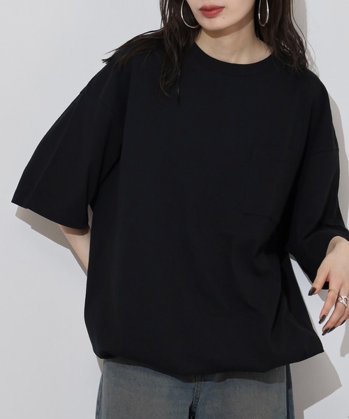 送料関税込み[STARTER]男女兼用Tシャツ★日本未入荷★大人気★ FUNALIVE tシャツ 無地スピンドル使い胸ポケット有りビッグT