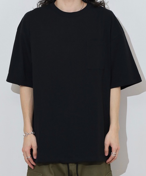 送料関税込み[STARTER]男女兼用Tシャツ★日本未入荷★大人気★ FUNALIVE tシャツ 無地スピンドル使い胸ポケット有りビッグT