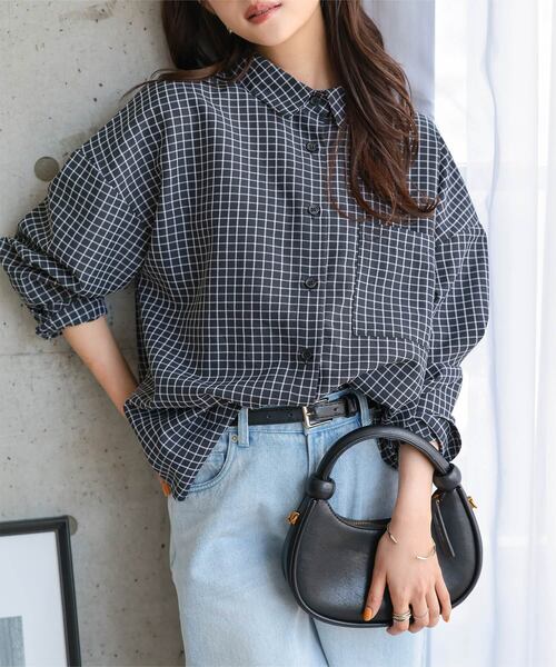 ブラウス シャツ 「 低身長向けサイズ 」 ベーシックオーバーシャツ