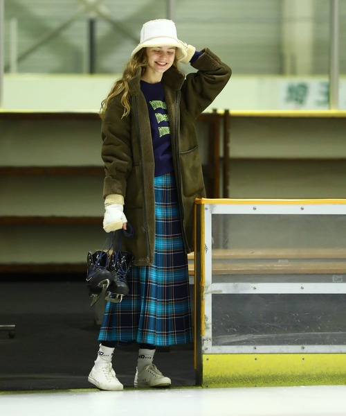 ニコアンド リバーハイネックポンチョ ネイビー L 未使用niko and