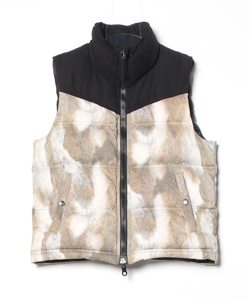 roar guns（ロアーガンズ） 「roar」 ダウンベスト 2 ベージュ メンズ