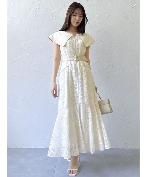 dazzlin バリエーションビッグカラーワンピース ブラック S dazzlin ワンピース バリエーションビッグカラーワンピース