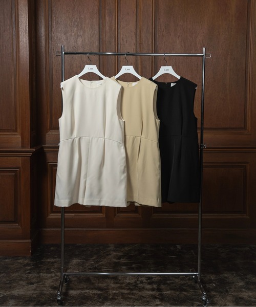 サロペット・オーバーオール・オールインワン melt the lady tuck all in one I_am サロペット オーバーオール tuck short all in one
