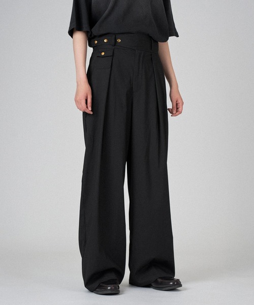ONCILY スラックス TUCK WIDE GURKHA SLACKS / タックワイド