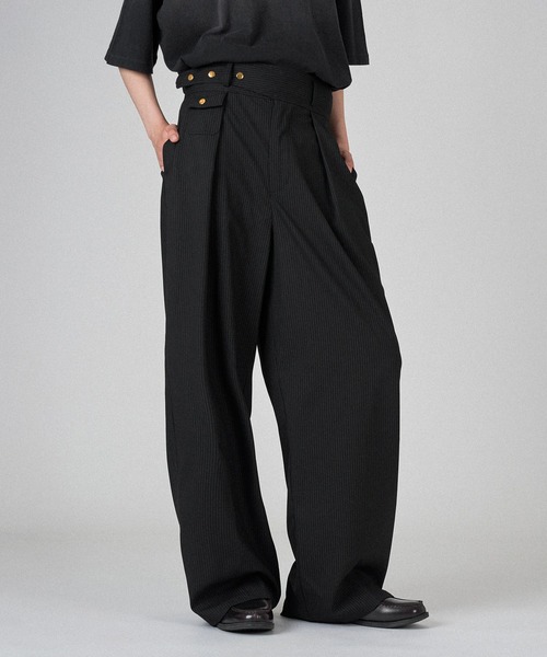 ONCILY スラックス TUCK WIDE GURKHA SLACKS / タックワイド