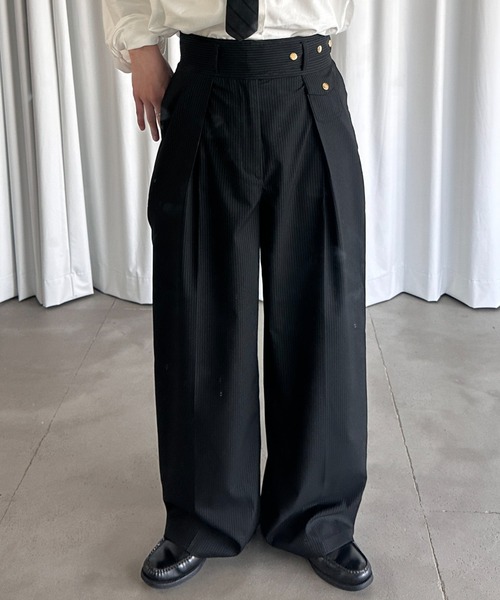 ONCILY（オンシェリー） スラックス TUCK WIDE GURKHA SLACKS / タック