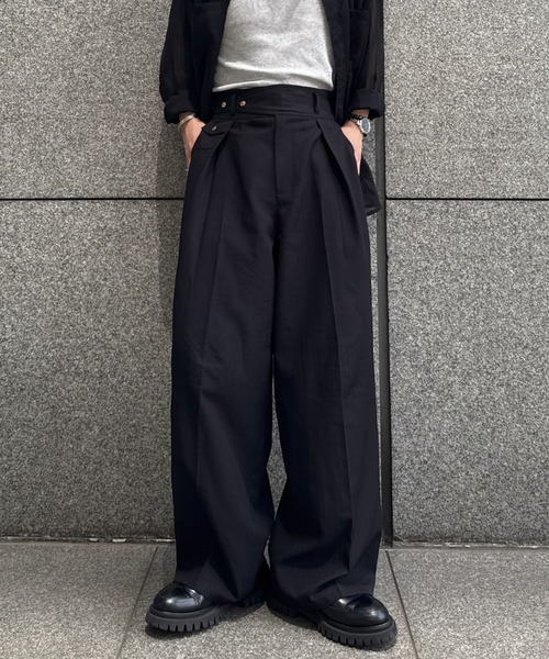 ONCILY 24AWタックワイドグルカスラックス 24AW TUCK WIDE GURKHA SLACKS / 24AWタックワイドグルカ