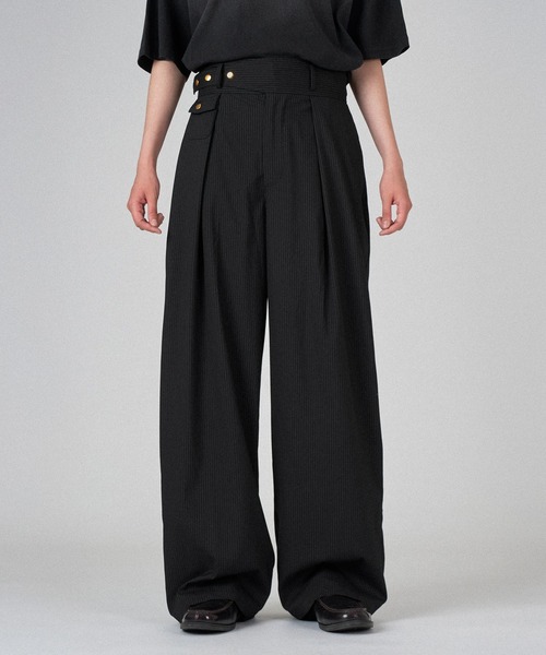 ONCILY スラックス TUCK WIDE GURKHA SLACKS / タックワイド