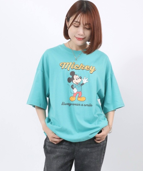Disney tシャツ Disney（ディズニー）キャラクタープリント