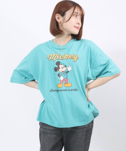 Disney tシャツ Disney（ディズニー）キャラクタープリント