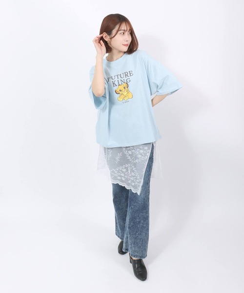 Disney tシャツ Disney（ディズニー）キャラクタープリント