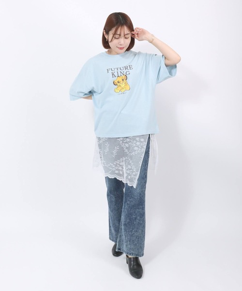 Disney tシャツ Disney（ディズニー）キャラクタープリント