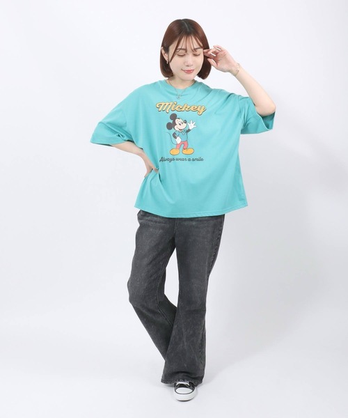 Disney tシャツ Disney（ディズニー）キャラクタープリント