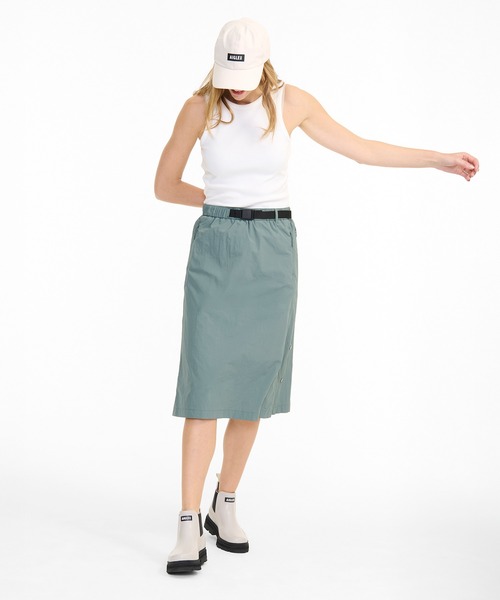 AIGLE（エーグル） スカート UVカット 撥水 ストラップ 裾スリット