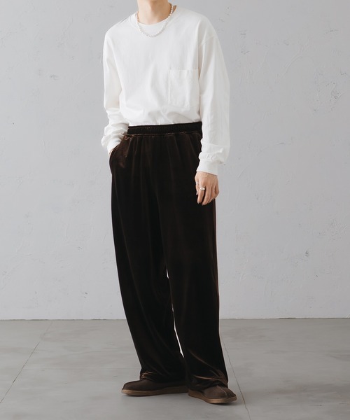 「epnok」 イージーパンツ MEDIUM ブラウン メンズ_画像9