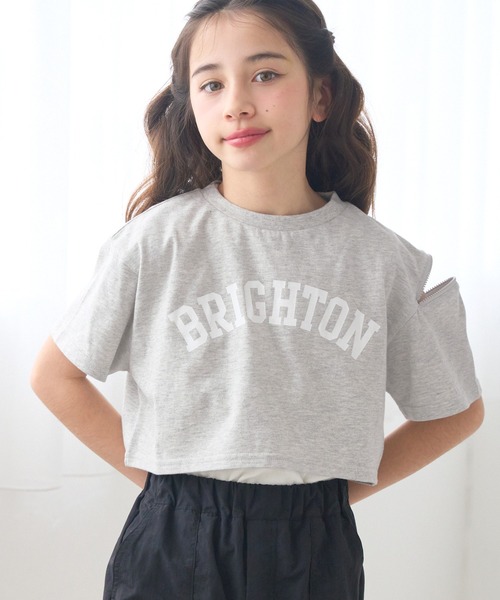 coca tシャツ キッズ 肩ファスナー短丈トップス＆タンクトップ 2