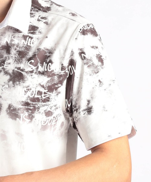 ブルーハーツ☆PKOツアーライブ会場購入タオル☆ハイロウズ☆激レア☆Tシャツ☆ NICOLE CLUB FOR MEN ポロシャツ ムラ柄スキッパーポロシャツ