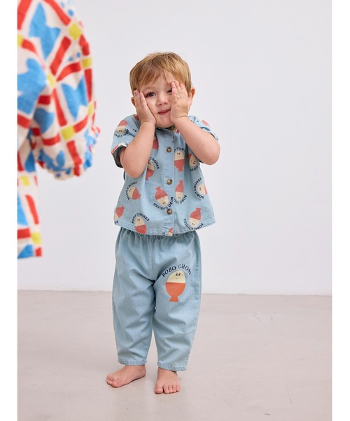 BOBO CHOSES（ボボショーズ） パンツ Morning Egg denim pants キッズ