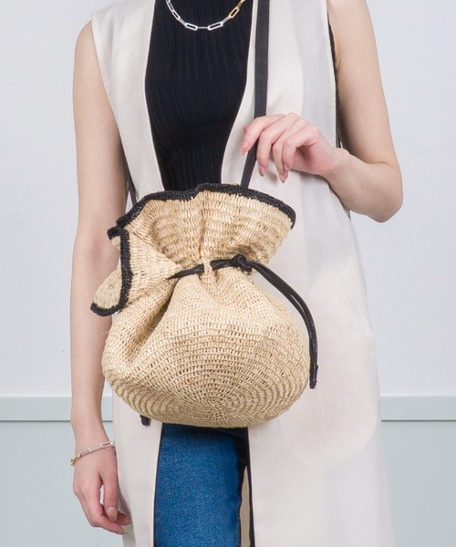MADE IN MADA ラフィア バッグ メイドインマダ MADE IN MADA ショルダーバッグ バッグ 「MADE /メイドインマダ